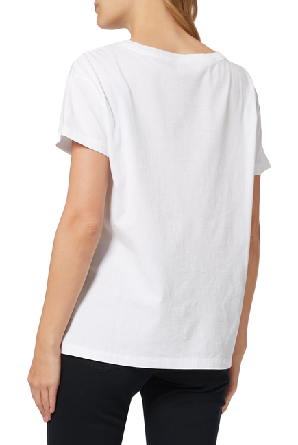 Small Logo Patch T-Shirt in Cotton